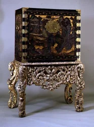 Cabinet sur support doré, c.1680